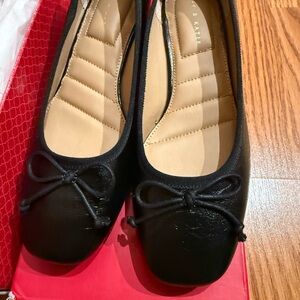 Kelly & Katie Black Bow Flats